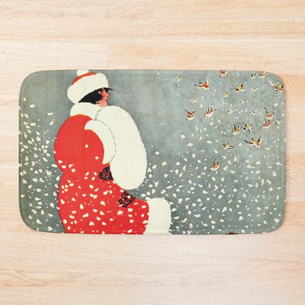 Item preview, Snow Buntings Snow Birds Winter Illustration designed and sold by DeeElle.