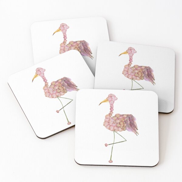 Item preview, Pressed Flower Flamingo Design, Flamingo Art, Pressed Flowers designed and sold by PressedbyHNL.