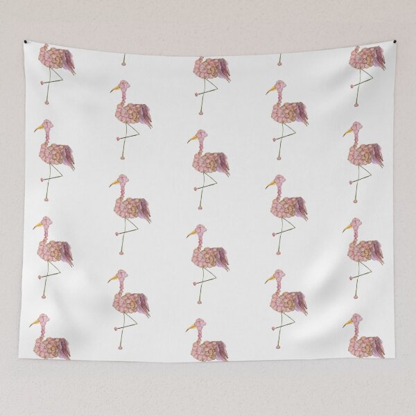 Item preview, Pressed Flower Flamingo Design, Flamingo Art, Pressed Flowers designed and sold by PressedbyHNL.