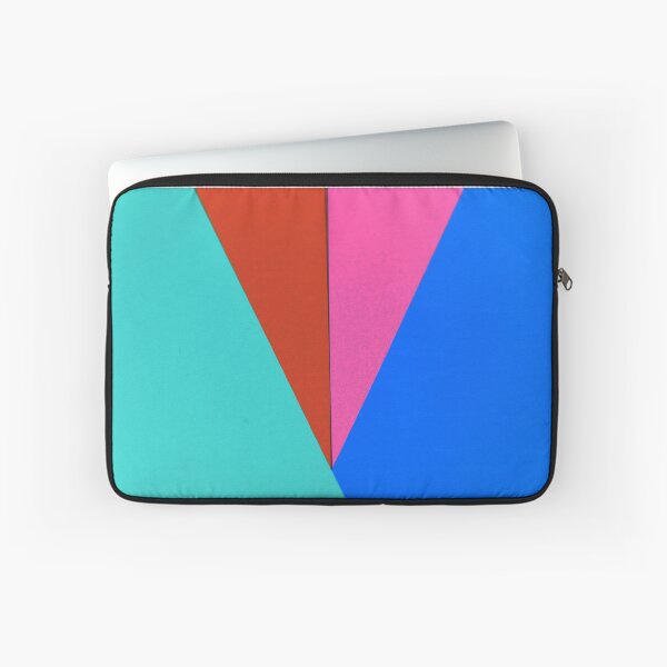 Item preview, Modern Geometric Colorblock in Turquoise, Red, Pink and Royal Blute designed and sold by AlteredAtelier.