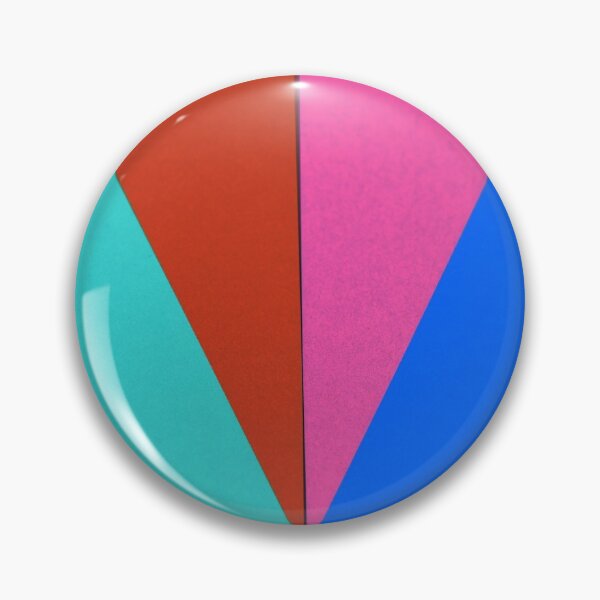 Item preview, Modern Geometric Colorblock in Turquoise, Red, Pink and Royal Blute designed and sold by AlteredAtelier.