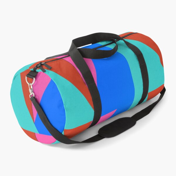 Item preview, Modern Geometric Colorblock in Turquoise, Red, Pink and Royal Blute designed and sold by AlteredAtelier.