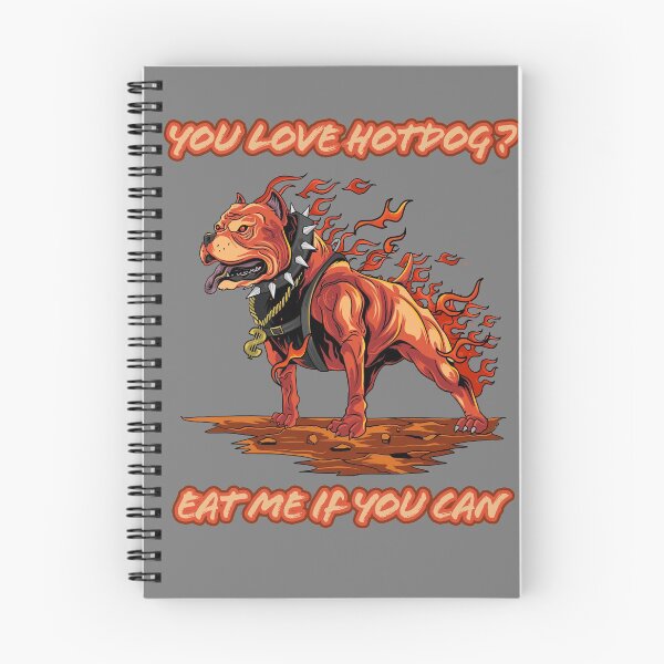 Item preview, EAT ME IF YOU CAN,A FUNNY PITBULL NOT EATABLE HOT DOG DESIGN designed and sold by Delicious Design ⭐⭐⭐⭐⭐.