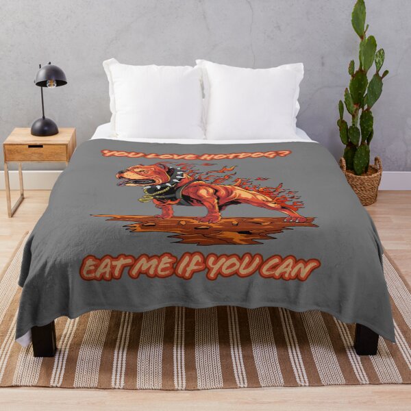 Item preview, EAT ME IF YOU CAN,A FUNNY PITBULL NOT EATABLE HOT DOG DESIGN designed and sold by Delicious Design ⭐⭐⭐⭐⭐.