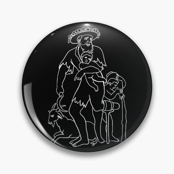 Item preview, Saturn (Deity) With Capricorn and Aquarius designed and sold by isstgeschichte.