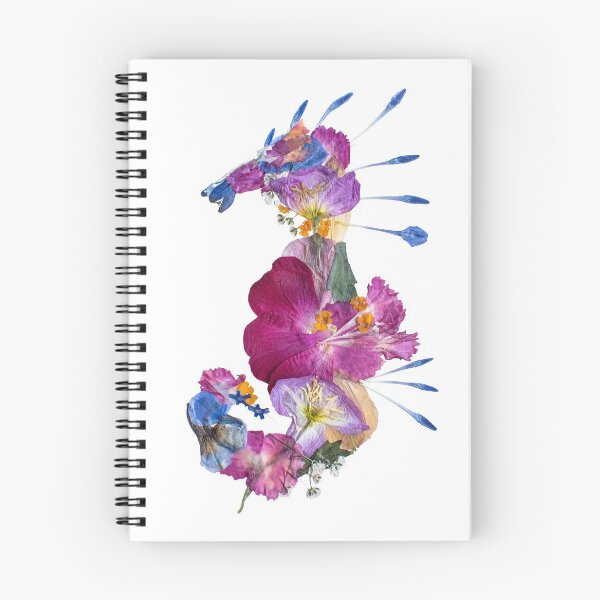 Item preview, Pressed Flower Seahorse Design, Seahorse Art, Pressed Flowers designed and sold by PressedbyHNL.