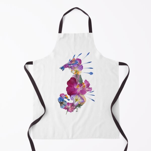 Item preview, Pressed Flower Seahorse Design, Seahorse Art, Pressed Flowers designed and sold by PressedbyHNL.