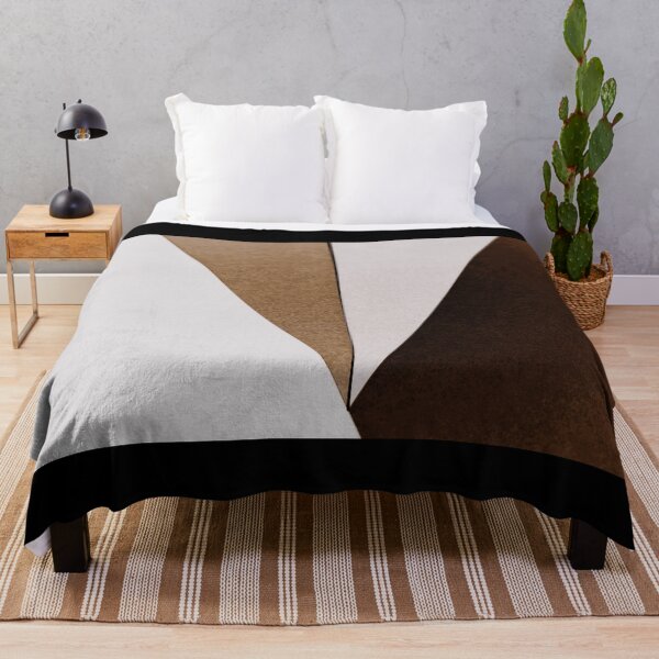 Item preview, Modern Geometric Colorblock in Browns, Black and White designed and sold by AlteredAtelier.