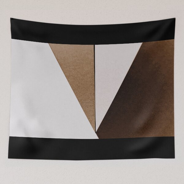 Item preview, Modern Geometric Colorblock in Browns, Black and White designed and sold by AlteredAtelier.