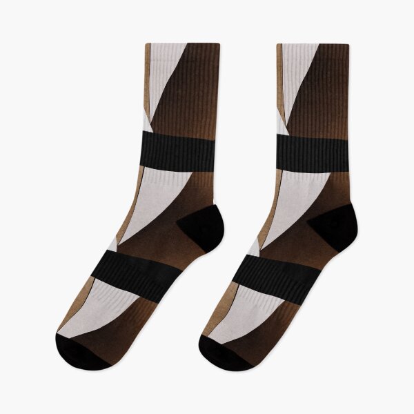 Item preview, Modern Geometric Colorblock in Browns, Black and White designed and sold by AlteredAtelier.