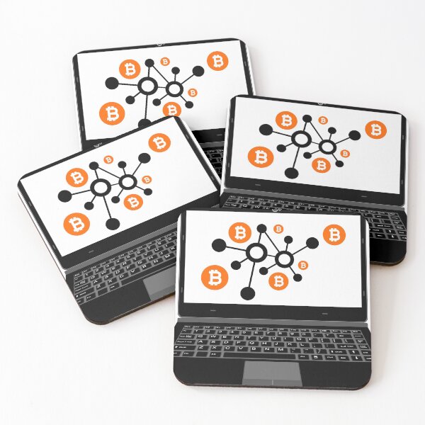 Item preview, realistic laptop vector illustration display bitcoin digital assets network designed and sold by asep sarifudin.
