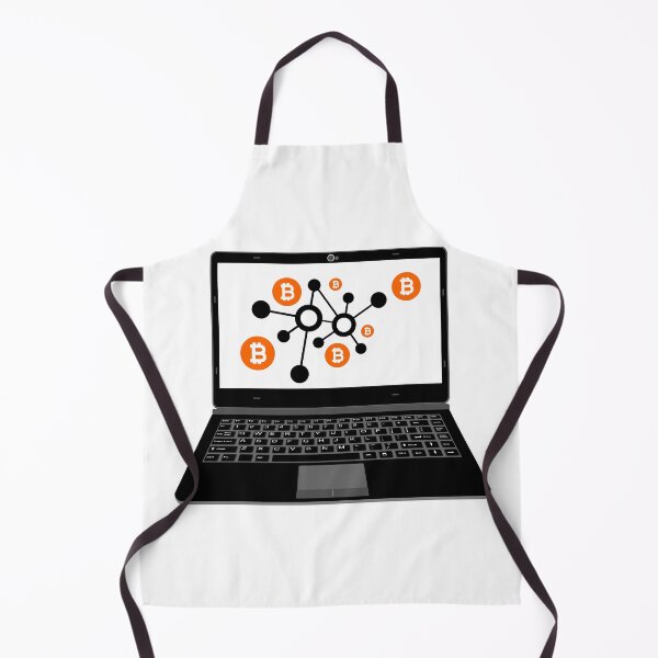 Item preview, realistic laptop vector illustration display bitcoin digital assets network designed and sold by asep sarifudin.