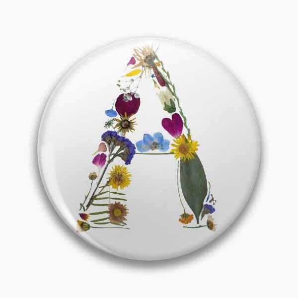 Item preview, Pressed Flower Letter A Design, Letter A Art, Pressed Flowers designed and sold by PressedbyHNL.