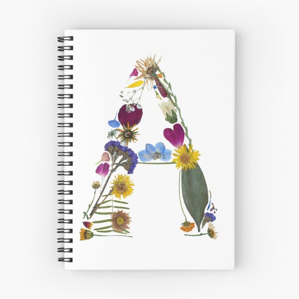 Item preview, Pressed Flower Letter A Design, Letter A Art, Pressed Flowers designed and sold by PressedbyHNL.