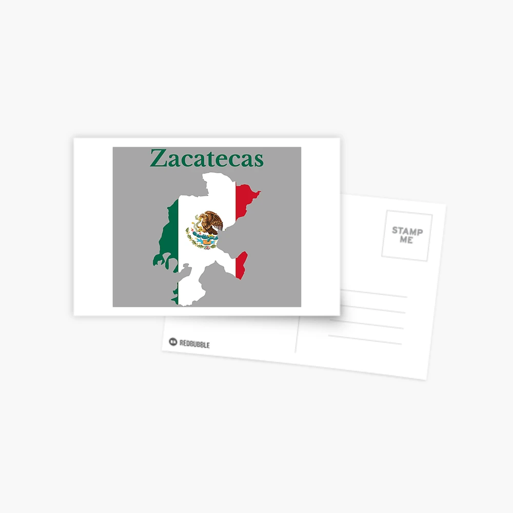 Zacatecas, Map of Mexico Sticker by Fr33m4n1111