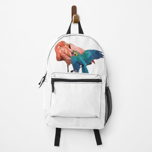 Item preview, Flamingo and macaw designed and sold by obscurite.