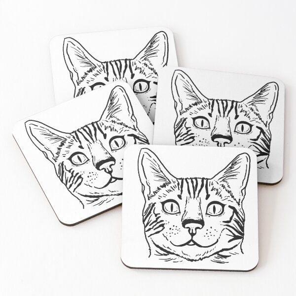 Item preview, Hand drawn cute cat  designed and sold by cathousestudio.