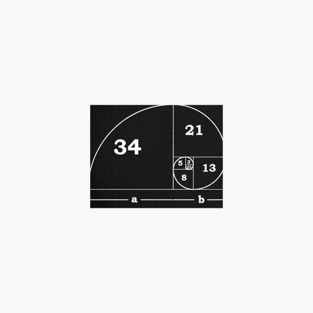 #Golden #Ratio #GoldenRatio #Design Ideas Fibonacci Spiral = 1.6180339887498948420 Jigsaw Puzzle