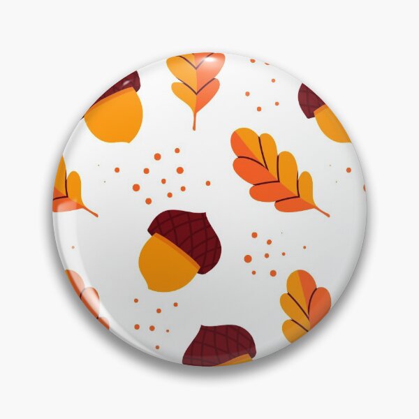 Artikelvorschau, Eichenblätter und Eicheln, Illustration, Kunst, digitale Kunst, Herbsttextur, Herbstmuster entworfen und verkauft von Nesterova.