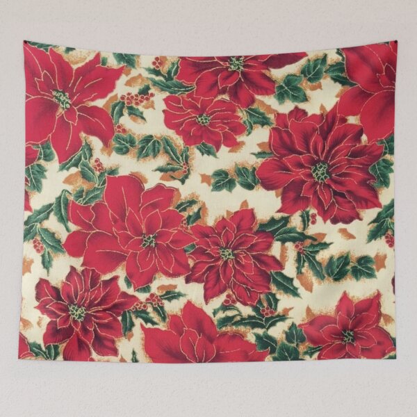 Item preview, Poinsettia Design for Pillowcases, Curtains,Tablecloths, and many others that is perfect for your home. designed and sold by findsbyjune374.