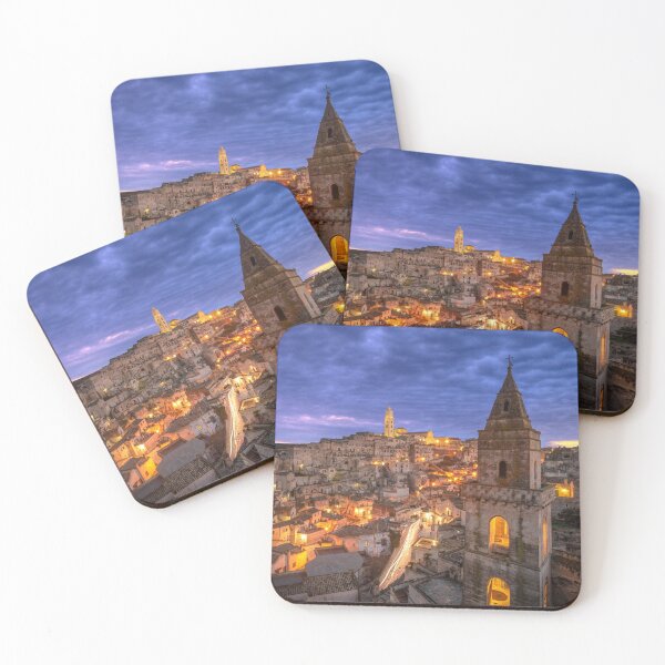 Item preview, Matera, Basilicata, Italy at night designed and sold by mitzobs.
