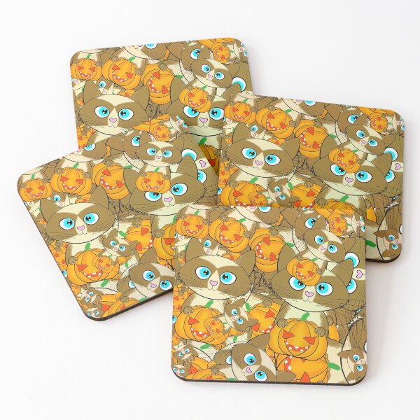 Item preview, Cat Halloween pumpkin pattern designed and sold by ArtDigital Wings.