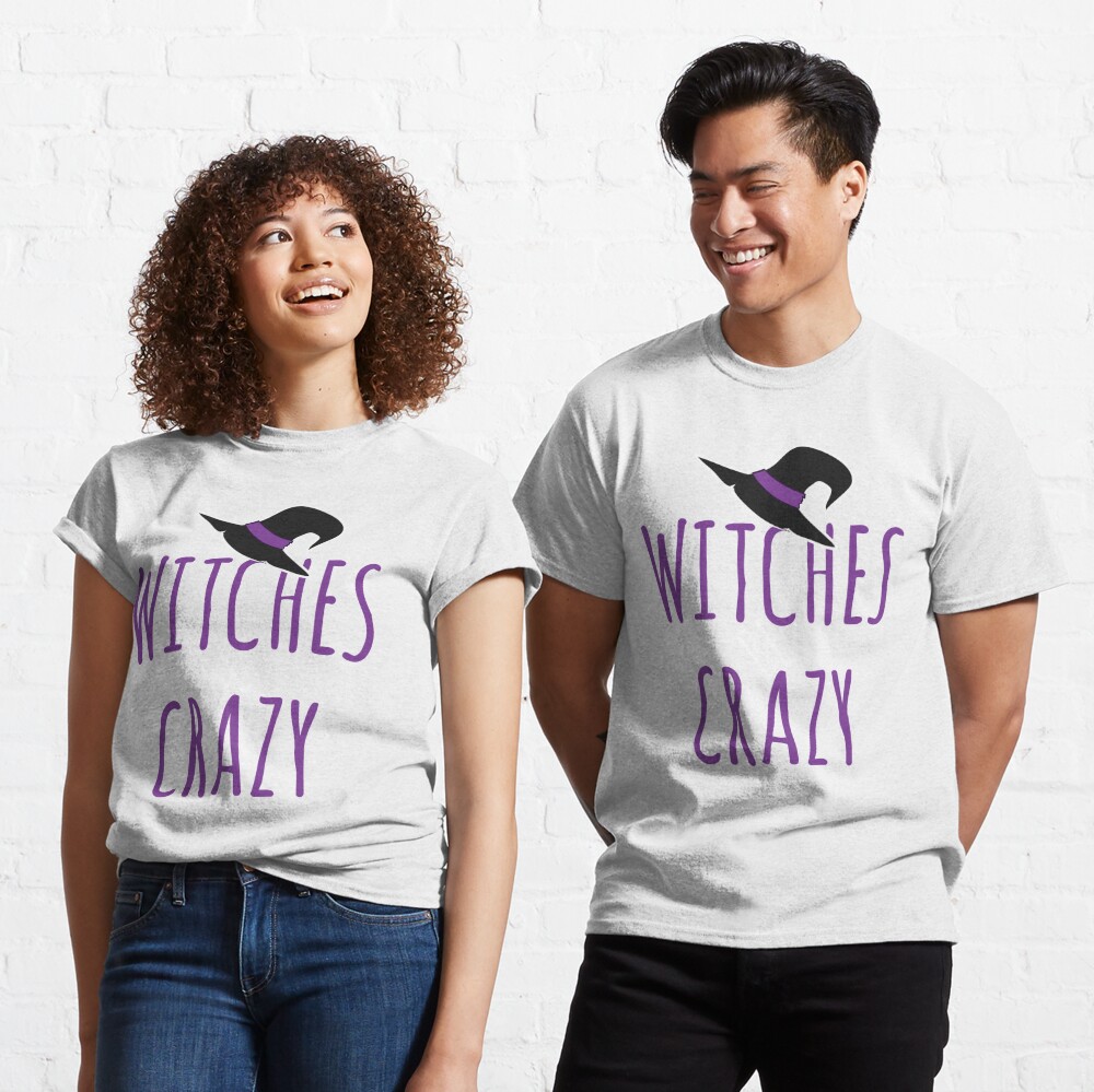 Discover Witch Hat Design - Witches Be Crazy - Halloween T-Shirt