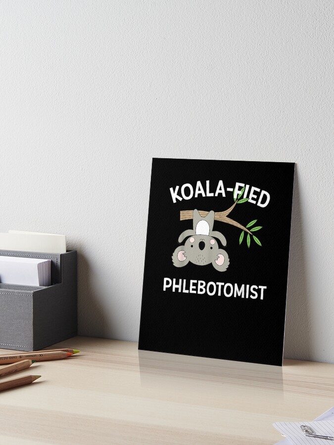 Cute Koala Phlebotomist T-Shirt Funny Pun Medical Gift Cute Koala Phlebotomist T-Shirt Funny Pun Medical Gift