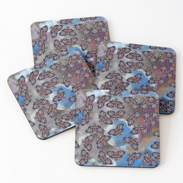 Item preview, Abstract watery creative splashes and strokes effect with moth or butterfly in tropical summer aesthetic. designed and sold by FENIO.