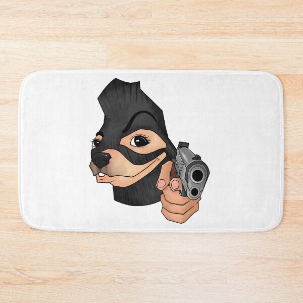 Item preview, Chihuahua Meme Dog holding a gun funny designed and sold by lowbatterydept.
