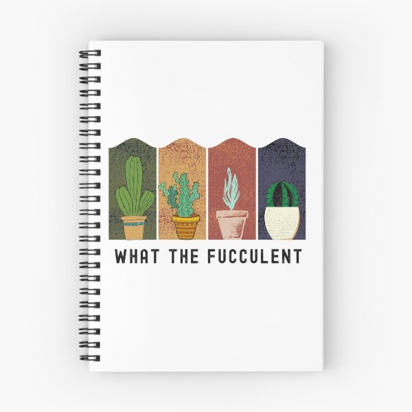 Aperçu de l'œuvre What The Fucculent Cactus Succulentes Jardinage Retro Vintage créée et vendue par somebasic.