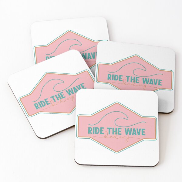 Item preview, Ride the wave darling surfer vintage badge  designed and sold by lilvisionaries.