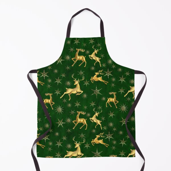 Item preview, Golden Deer and Snowflakes designed and sold by Kestrelle.