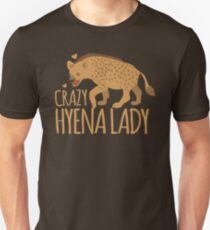 Verrückte Hyäne Lady Unisex T-Shirt