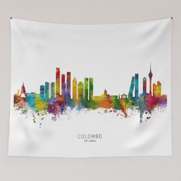 Item preview, Colombo Sri Lanka Skyline designed and sold by ArtPrints.