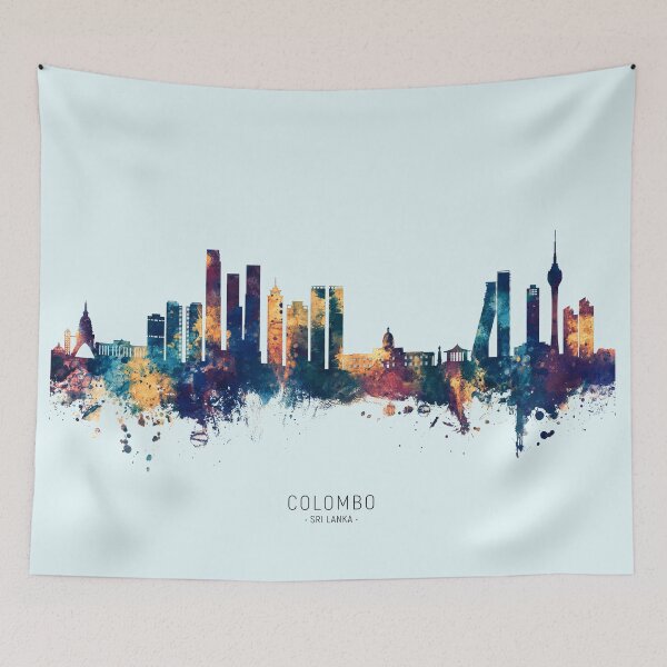 Item preview, Colombo Sri Lanka Skyline designed and sold by ArtPrints.