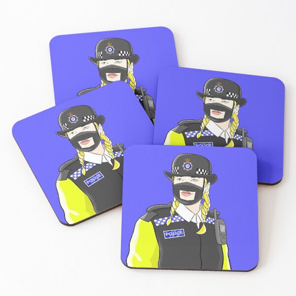 Item preview, Communix Black - Police Officer Blue Background designed and sold by craig61.