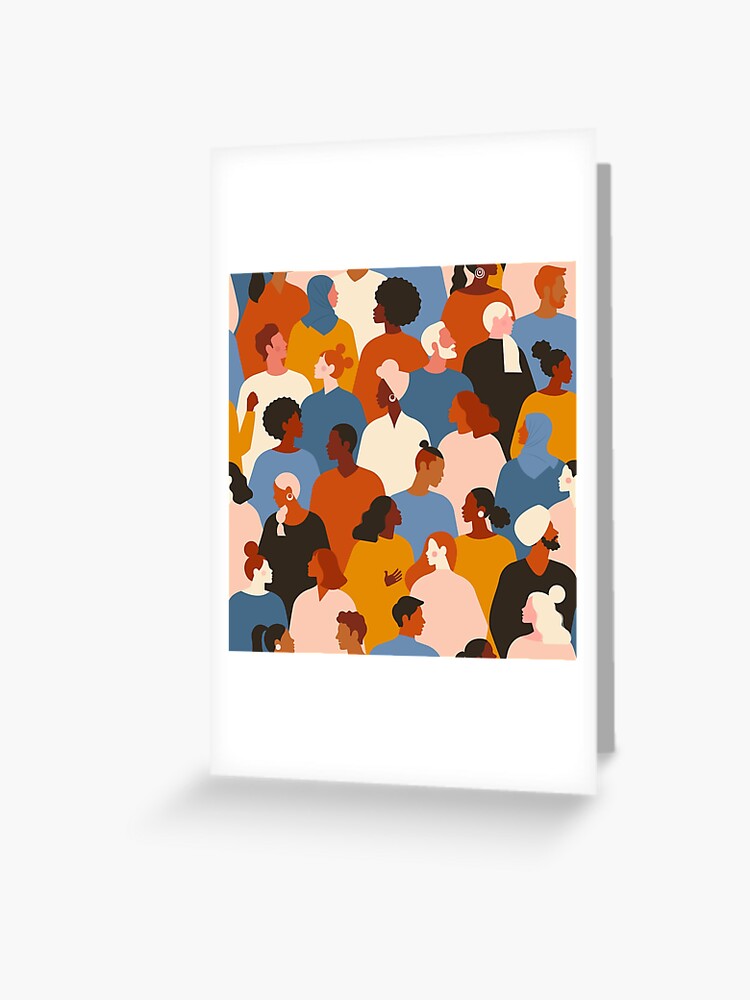 Crowd of young and elderly men and women in trendy hipster clothes. Diverse  group of stylish people standing together. Society or population, social  diversity. Flat cartoon illustration.