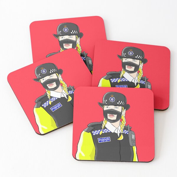 Item preview, Communix Black - Police Officer Red Background designed and sold by craig61.