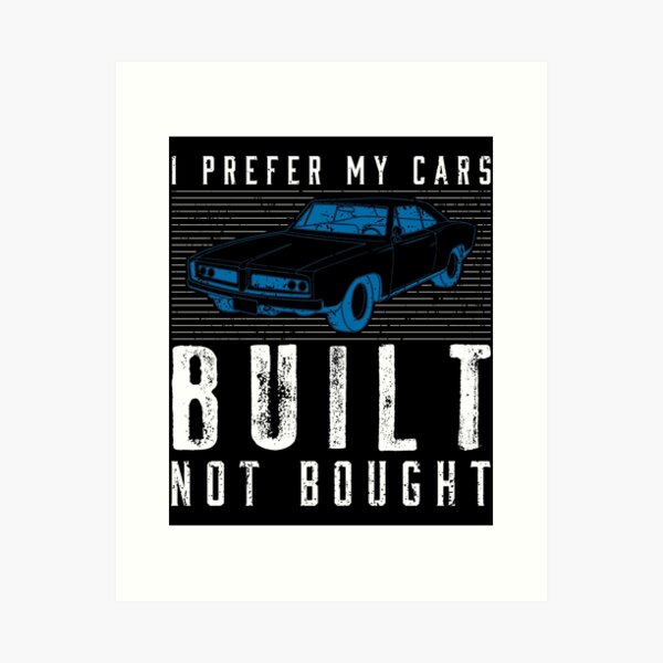 Item preview, Built Not Bought Classic Detailer Car Restoration design designed and sold by jakehughes2015.