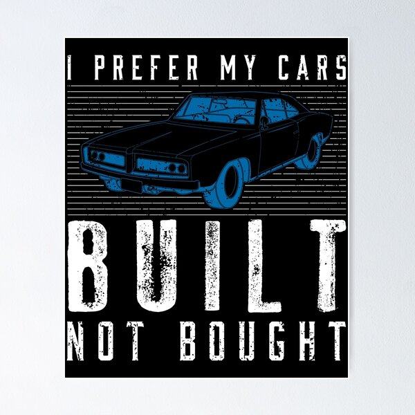 Item preview, Built Not Bought Classic Detailer Car Restoration design designed and sold by jakehughes2015.