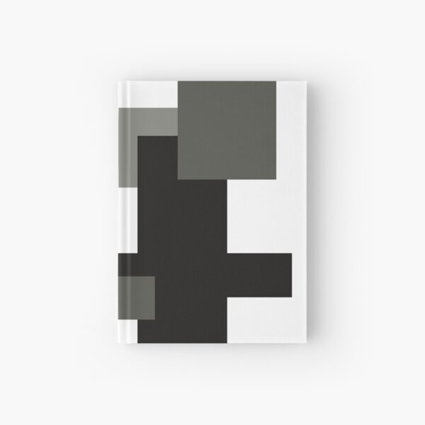 Monochrome Minimalism Digital Design Hardcover Journal