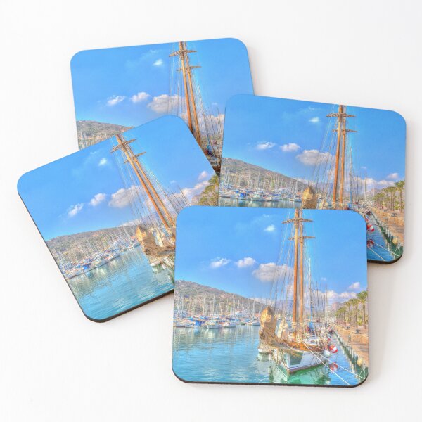 Item preview, Cartagena Spain with ships and boats in bright vivid colours  designed and sold by acceleratorhams.