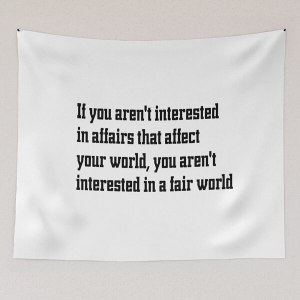Item preview, A fair world designed and sold by PillowPuns.