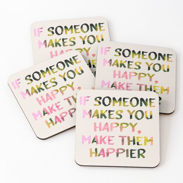 Item preview, Make Them Happier Quote Glitch Art designed and sold by raspberry-tea.