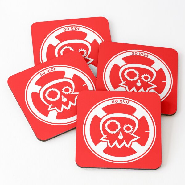 Item preview, White Skull in Bicycle Wheel Halloween Design designed and sold by RabeDesigns.