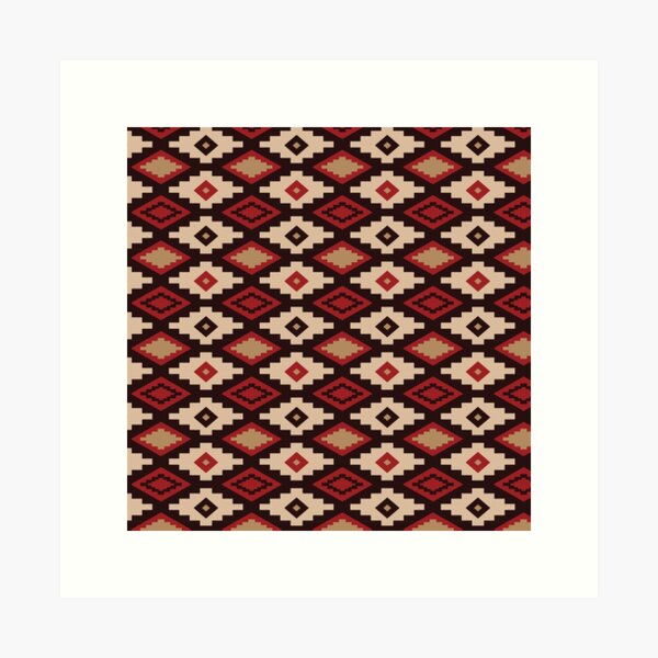 Aperçu de l'œuvre Motif de diamants Navajo créée et vendue par hellcom.