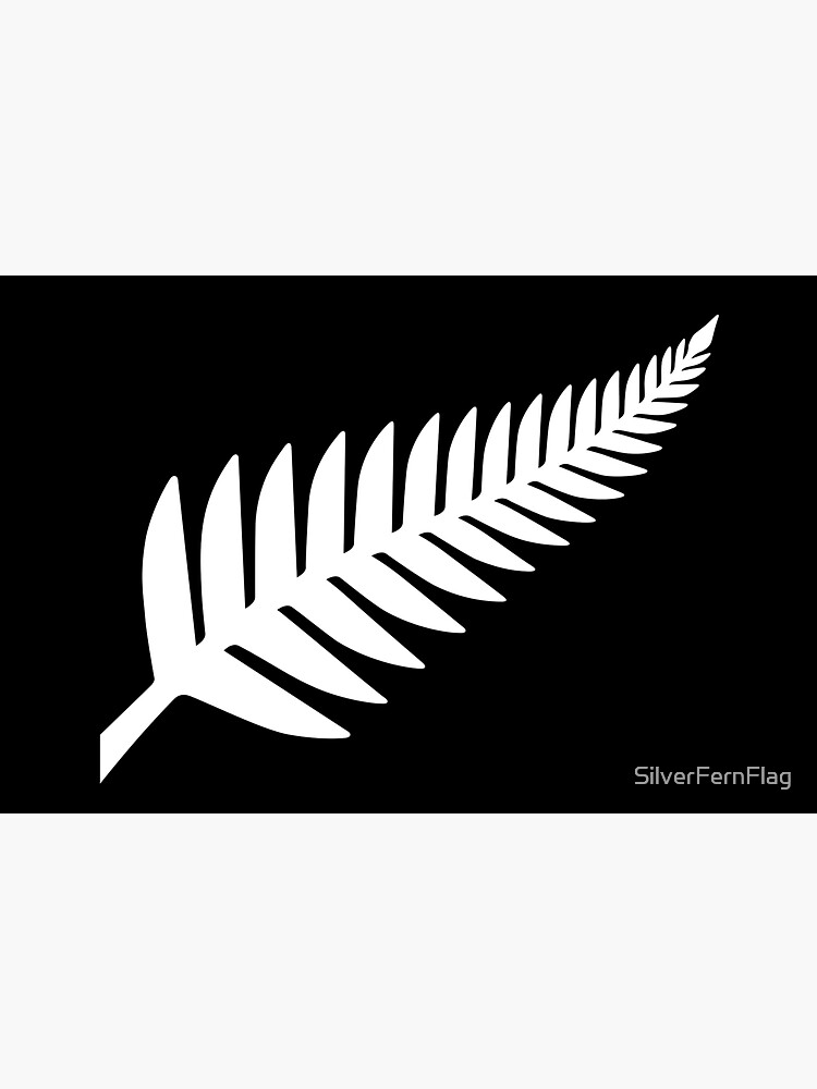 Thumbnail 3 of 3, Sticker, Silver Fern on Black by Kyle Lockwood designed and sold by SilverFernFlag.