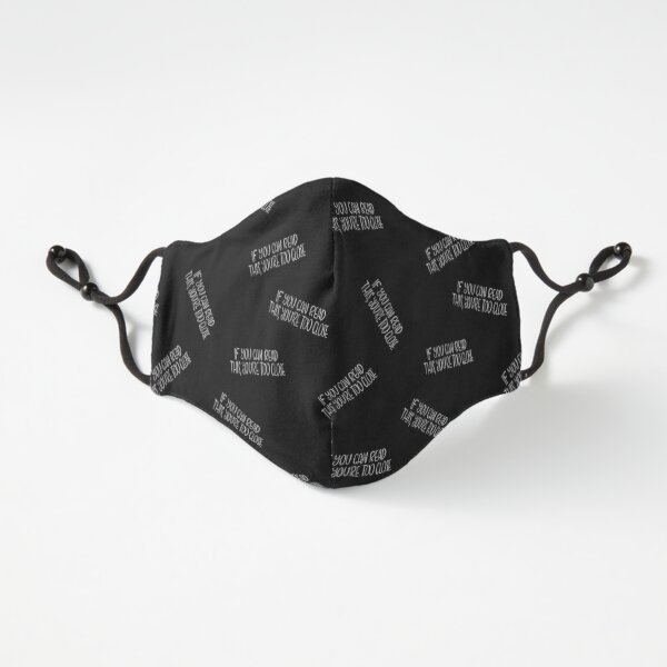 If you can read this, you're too close - introvert 4 white on black Fitted 3-Layer