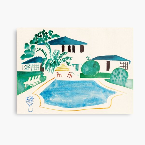 Swimming Pool Metal Print